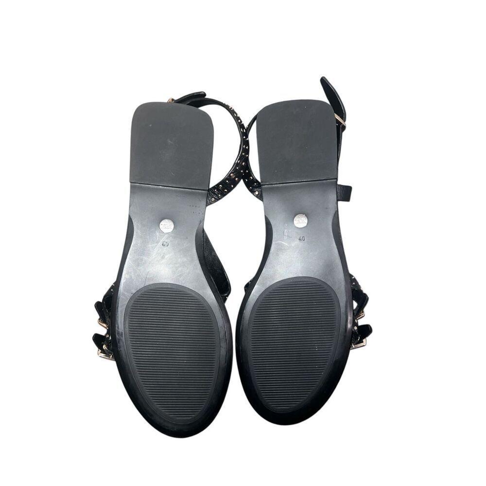 ✨ZARA RIVET STRAP BUCKLE CASUAL SZ 40 SANDALS✨ - Picture 7 of 7